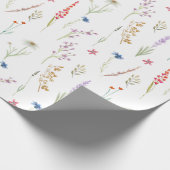 Papier Cadeau Papier d'emballage élégant de jardin de fleurs sau (Coin)