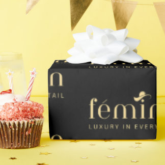 Papier Cadeau Papier d'emballage élégant sur mesure avec marquag