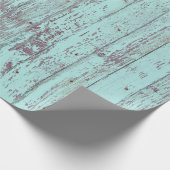 Papier Cadeau papier d'emballage en bois aqua (Coin)