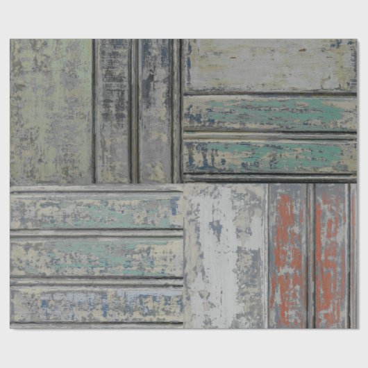 Papier Cadeau Papier d'emballage en bois ébréché (Plat)