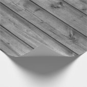 Papier Cadeau papier d'emballage en bois gris (Coin)