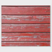 Papier Cadeau papier d'emballage en bois rouge usagé (Plat)