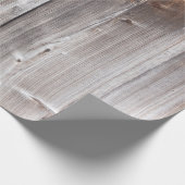 Papier Cadeau papier d'emballage en bois rustique (Coin)