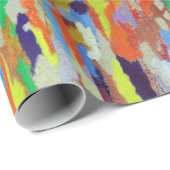 Papier Cadeau Papier d'emballage en ciment peint (Coin rond)