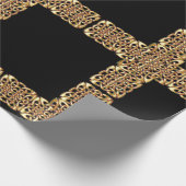 Papier Cadeau papier d'emballage en croix celtique or (Coin)