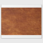Papier Cadeau Papier d'emballage en cuir Brown (Plat)