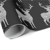 Papier Cadeau papier d'emballage en faux parties scintillant arg (Coin rond)