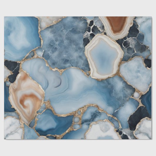 Papier Cadeau Papier d'emballage en marbre d'Agate (Plat)