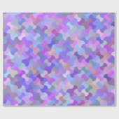 Papier Cadeau papier d'emballage en mosaïque pastel (Plat)