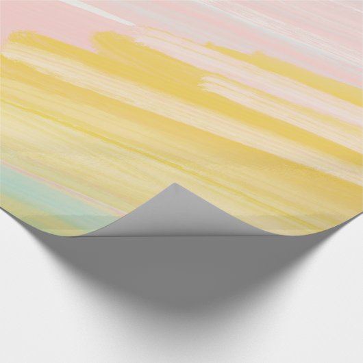 Papier Cadeau Papier d'emballage en pastel pour sherbet arc en c (Coin)