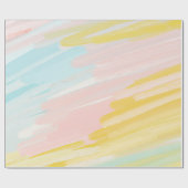 Papier Cadeau Papier d'emballage en pastel pour sherbet arc en c (Plat)