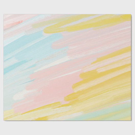 Papier Cadeau Papier d'emballage en pastel pour sherbet arc en c (Plat)