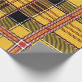 Papier Cadeau papier d'emballage en plastique jaune (Coin)