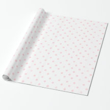 Papier d'emballage en pois rose