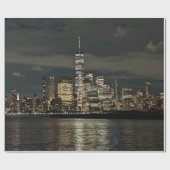 Papier Cadeau Papier d'emballage en skyline NYC (Plat)