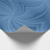 Papier Cadeau papier d'emballage en spirale bleue (Coin)