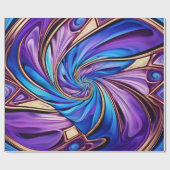 Papier Cadeau papier d'emballage en spirale vif (Plat)