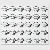 Papier Cadeau Papier D'emballage Entreprise Logo Personnalisé Pr (Plat)