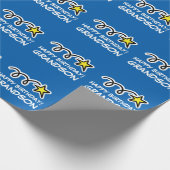 Papier Cadeau Papier d'emballage fait sur commande de petit-fils (Coin)