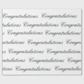 Papier Cadeau Papier d'emballage - Félicitations (Plat)