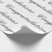 Papier Cadeau Papier d'emballage - Félicitations (Coin)