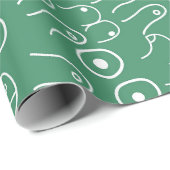 Papier Cadeau papier d'emballage féministe amusant (Coin rond)