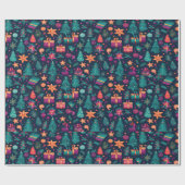 Papier Cadeau Papier d'emballage festif de Noël (Plat)