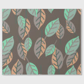 Papier Cadeau papier d'emballage feuille forestier (Plat)