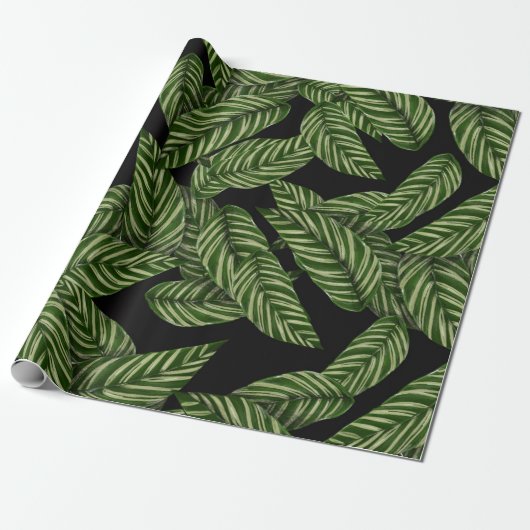 Papier Cadeau papier d'emballage feuille jungle (Déroulé)