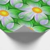 Papier Cadeau papier d'emballage fleur marguerite (Coin)