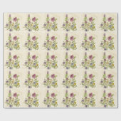 Papier Cadeau Papier d'emballage Fleur sauvage sauvage (Plat)