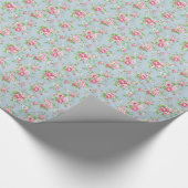 Papier Cadeau Papier d'emballage floral (Coin)