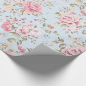 Papier Cadeau Papier d'emballage floral chic minable (Coin)
