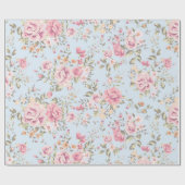 Papier Cadeau Papier d'emballage floral chic minable (Plat)