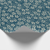 Papier Cadeau Papier d'emballage floral minuscule (Coin)