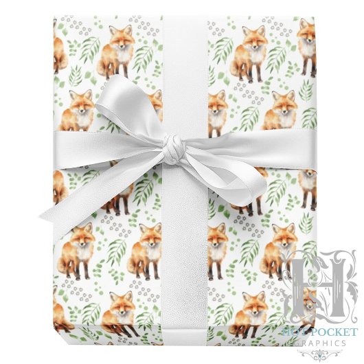 Papier Cadeau Papier d'emballage Fox
