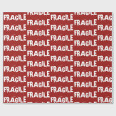 Papier Cadeau Papier d'emballage fragile (Plat)