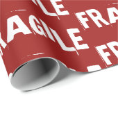 Papier Cadeau Papier d'emballage fragile (Coin rond)