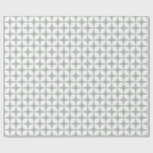 Papier Cadeau Papier d'emballage géométrique moderne de gris (Plat)