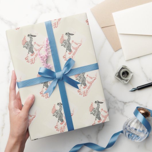 Papier Cadeau Papier d'emballage Gnome de Noël amusant (Cadeaux)