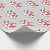 Papier Cadeau Papier d'emballage - Gnomes de Noël (Coin)