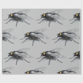 Papier Cadeau Papier d'emballage gris broché (Plat)