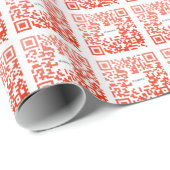 Papier Cadeau Papier d'emballage HAMbWG - Conception de code QR (Coin rond)