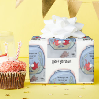 Papier Cadeau Papier d'emballage Hilarious Fish Story