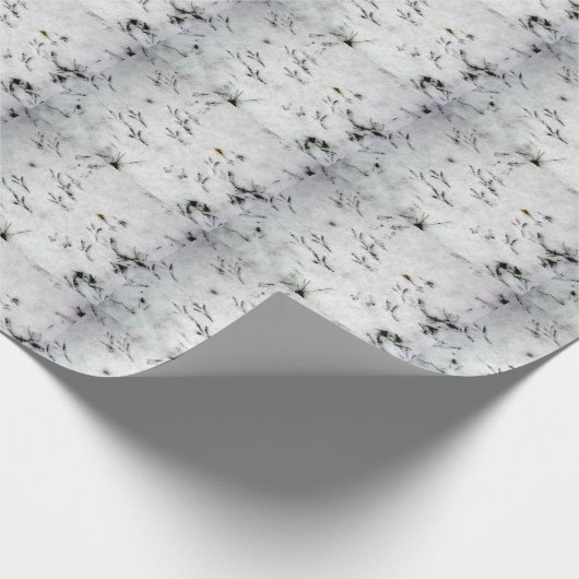 Papier Cadeau Papier d'emballage imprimé de pied d'oiseau (Coin)