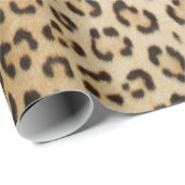 Papier Cadeau Papier d'emballage imprimé léopard (Coin rond)