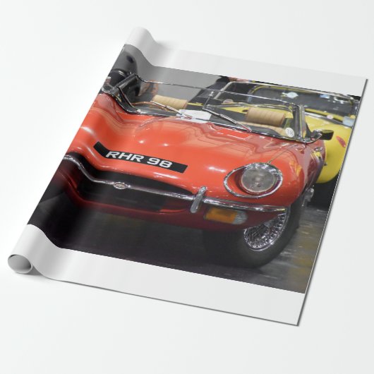 Papier Cadeau papier d'emballage jaguar de type électronique (Déroulé)
