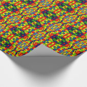 Papier Cadeau Papier d'emballage JIGSAW PUZZLE (Coin)