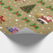 Papier Cadeau Papier d'emballage Joyeux noel (Coin)