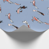 Papier Cadeau papier d'emballage koi poisson (Coin)